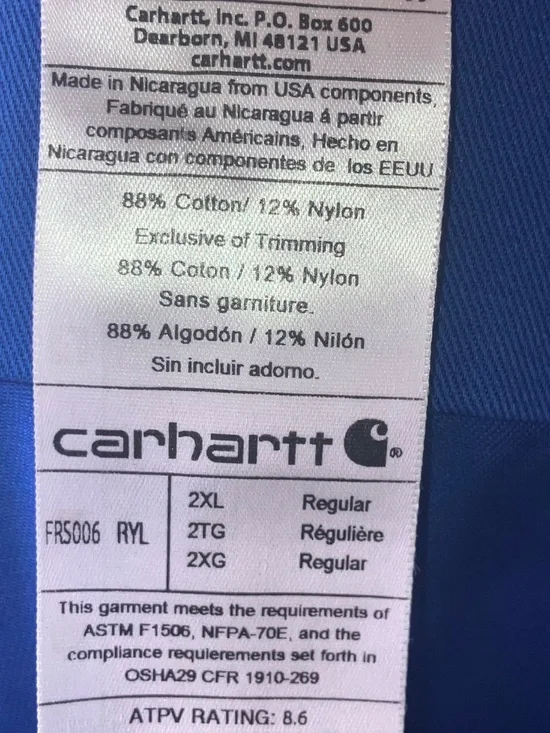 Blue Carhartt button down shirt - Picture 9 of 10